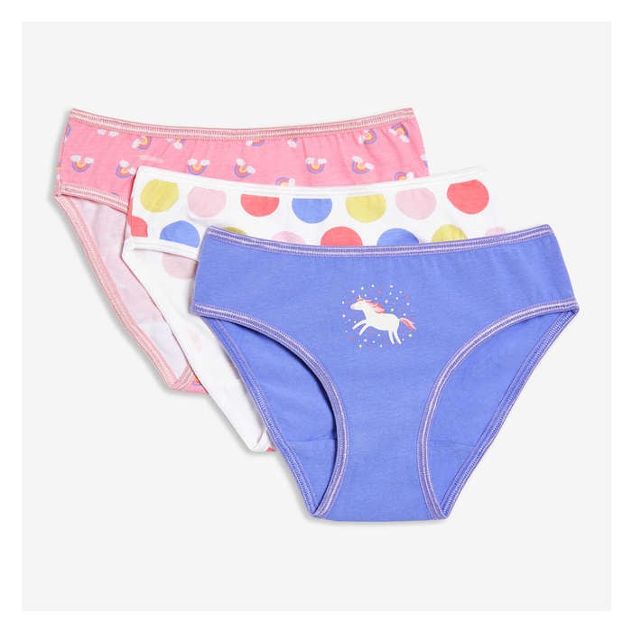 Toddler Girls' 3-Pack Bikini - Print 3